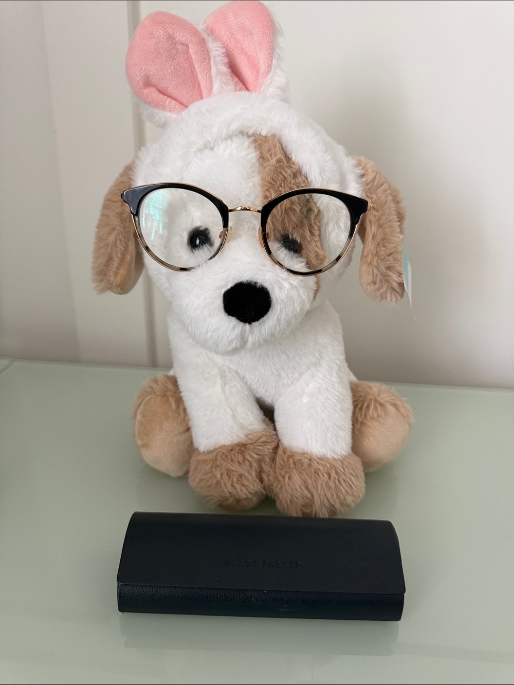 Warby Parker Round Black and Gold Eyeglasses with tortoise trim - Picture 5 of 5